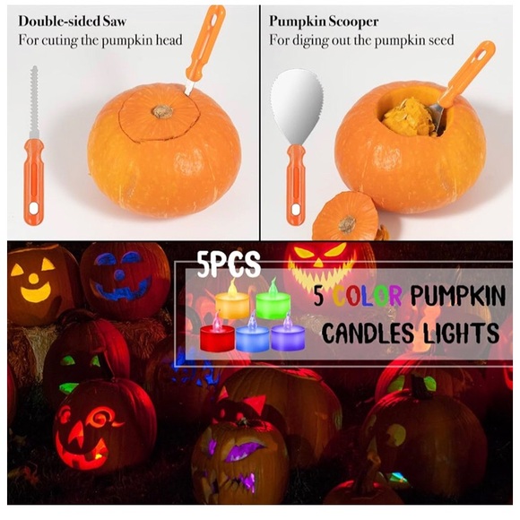 Halloween Pumpkin Carving Kit 
30Pcs - Picture 5 of 16